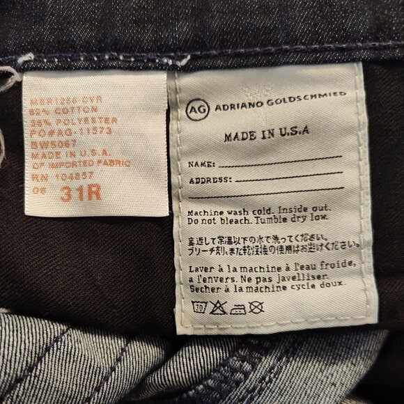 AG Adriano Goldschmied The Legging Super Skinny Jeans Dark Wash Women Size 31 R - Picture 10 of 10